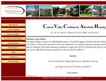 Tablet Screenshot of centralvalleycoalition.com